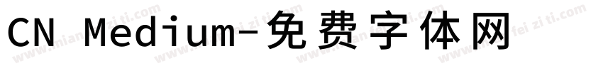 CN Medium字体转换